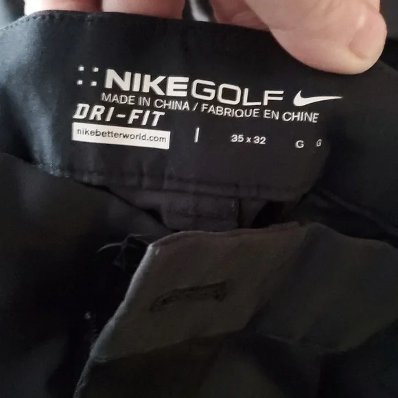 Nike 4pc Mens Dri-Fit Golf Pants Size 35×32 Black Grey Performance Standard Fit - Picture 6 of 12